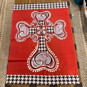 J.Stevens Design Cross Flag - Houndstooth